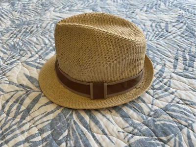 Goorin Bros paper straw fedora hat, sm/med nearly new - Image 1 of 4