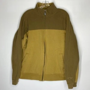 Prana Brown Full Zip Cotton Jacket Size Large - Picture 1 of 8
