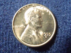 1955-S FDC Lincoln centesimo di grano da rotolo non in circolazione bella moneta, originale - Foto 1 di 4