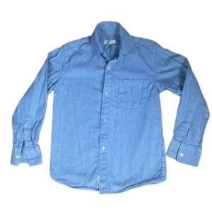 Appaman 8 Long Sleeve Button Down Blue Cotton - Picture 1 of 3