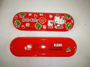 Hello Kitty Metall Bleistiftetui 7,5 Zoll, rot - Bild 1 von 2