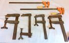 Two Bar Clamps for Woodworking 22" four PCS C Clamps 12 Inches