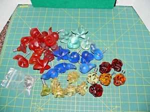 36 Hard Plastic Bakelite Frosted Cabinet Knobs Drawer Pulls Cabinet Handle  - Picture 1 of 8