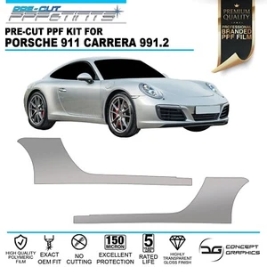 Side Sill Skirt Stone Guard Paint Protection Film For Porsche 911 991.2 Carrera - Picture 1 of 3