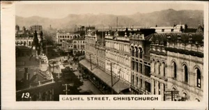 Cigarette Card WD & HO Wills New Zealand # 19 Cashel Street Christ Church - Bild 1 von 2