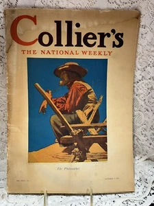 Antique Maxfield Parrish The Philosopher Colliers Magazine Cover Nov. 2, 1912 - Picture 1 of 12