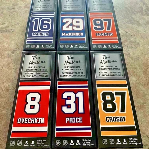 Tim Hortons Limited edition Superstar stick/locker ! 2019-2020 Crosby, McDavid Cover