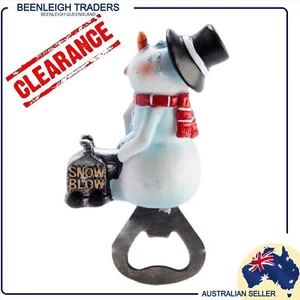 Naughty Christmas Snowman BOTTLE OPENER Snow Blow Brand New - Picture 1 of 6