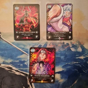 Lotto Stock 3x Anime Card (Naruto One Piece Bleach) - FAN MADE HANDMADE Full Art - Imagen 1 de 8