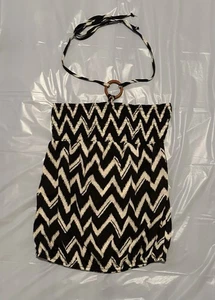 Top tubo Piper & Blue para mujer con correa de espagueti en el cuello blanco y negro talla XL - Imagen 1 de 7