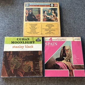 Latin Reel To Reel Lot Stanley Black Cuban Moonlight Spain Peter Nero  - Bild 1 von 10