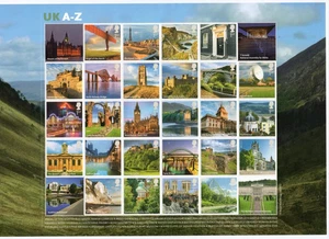 GB 2012 UK A-Z Stamp Sheet MNH SG MS3308 SG Cat £100 Very Scarce! (FV £44.20) - Bild 1 von 1