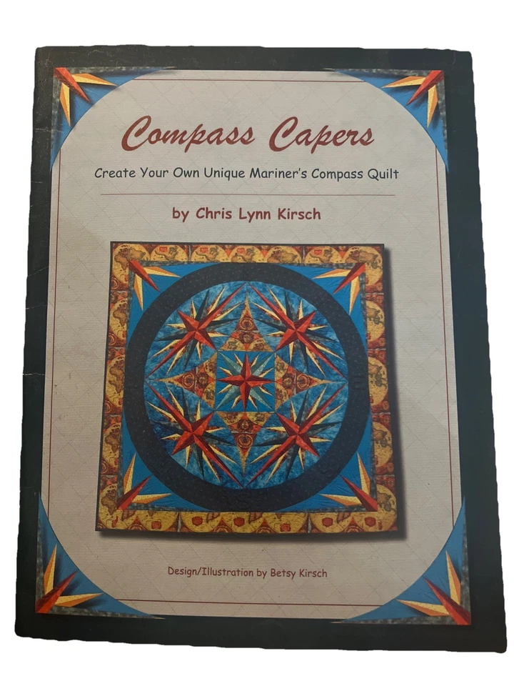Compass Capers Create Own Mariner’s Compass Quilt Step By Step Author Signed - Image 1 of 3