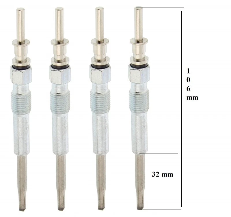 4 Bougies de Préchauffage pour BMW 1 3 3 Compact 3 Coupé 3 Décapotable 3 Touring - Photo 1/1