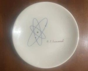N. S. SAVANNAH 1st Nuclear Power Merchant Ship Rare 7” Salad/Dessert Plate Pics! - Picture 1 of 8
