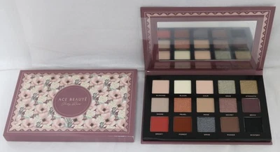 Ace Beaute Smoky Roses Eyeshadow Palette 15 Pan Matte Shimmer Makeup New - Image 1 of 2