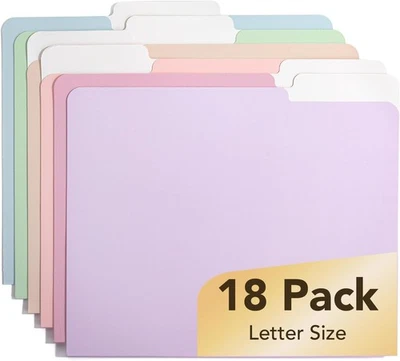 Mr. Pen- File Folders, 18 Pack, Morandi Colors, 18 per Colors  - Image 1 of 4