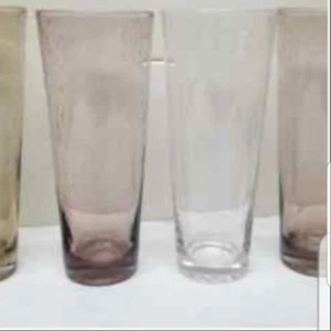 4 MUNDGEBLASENE BUBBLES EISTEE BUNTE GLÄSER BECHER 20 UNZEN - Bild 1 von 5