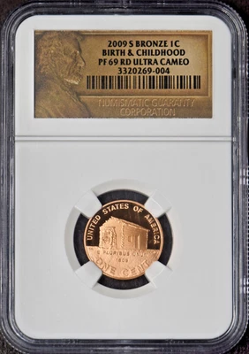 2009-S Birth and Childhood Lincoln Cent NGC PF69 RD Ultra Cameo - ✪COINGIANTS✪ - Image 1 of 2