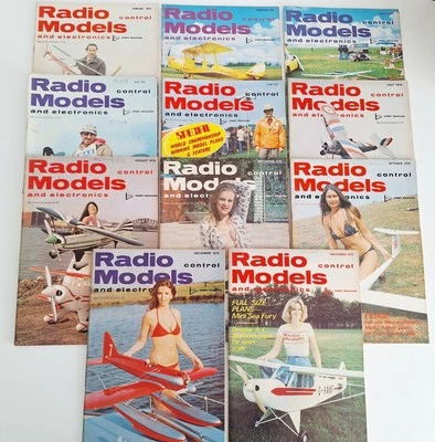 11 x 1976 Radio Control Models & Electronics Magazine Vintage Bundle Job Lot Foto 1 de 4
