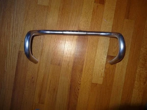 Vintage 80's 42cm o/o TdF handlebar TTT round drop no grooves - Picture 1 of 3