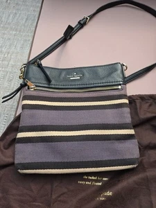 Kate Spade Umhängetasche gestreift mit Staubschutz - Bild 1 von 13