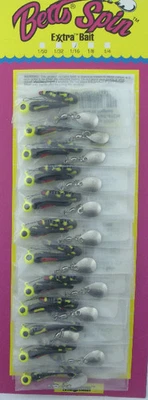 Tarjeta de 12 Betts 022MGR-41CN 1" 1/16 OZ Magnum Beetle Spin ChHd Bk CoachDg Foto 1 de 2