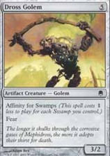 1x Dross Golem NM, English MTG Darksteel
