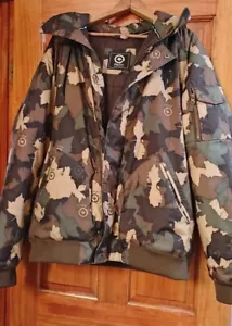 Lifted Research Group LRG men’s MAPLE LEAF CAMO Winter Jacket L RARE EUC - Picture 1 of 7