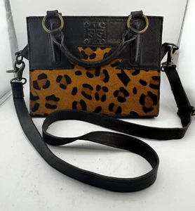 STS Ranchwear Leopard Satchel Mini Crossbody NICE! - Picture 1 of 18