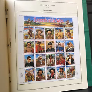 UNITED STATES Collection Scott Specialty 175 pg Plate Block Stamp Album 300Face - Picture 1 of 23