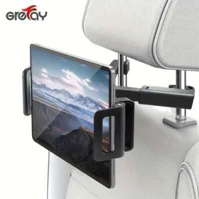 Grefay 360° Car Headrest Tablet Mount - Universal, Durable, Easy Install - Image 1 of 4
