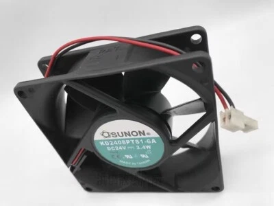 SUNON KD2408PTS1-6A 8025 DC24V 3.4W 8CM 2-Pin Cooling Fan - Image 1 of 3