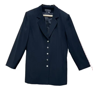 Liz Claiborne Vintage schwarzer Blazer Stil # WA860830 A-15 Größe 10 - Bild 1 von 8