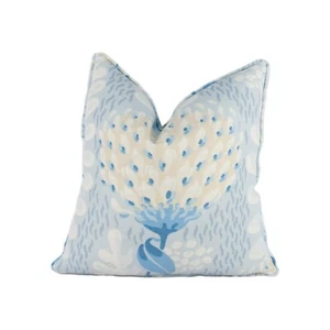 Thibaut - Tiverton - Spa Blue - Stunning Cushion Cover Pillow Throw - Picture 1 of 4