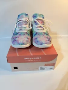 Easy Spirit Walk Run Shoe White Multi Leather 10 W 79934868 GU4 ROMY Tie Dye - Picture 1 of 5