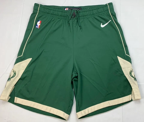 Milwaukee Bucks Shorts Authentic Team Issue Game Worn Thanasis Antetokounmpo #43 Cover