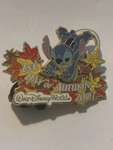Disney Pin Stitch Wdw First Day Of Autumn 2007 Fall Leaves Le 1000 - Bild 1 von 1