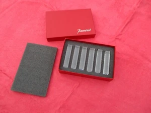 FRENCH VINTAGE BACCARAT VEGA SET OF 6 CRYSTAL KNIFE RESTS HOLDER IN ORIGINAL BOX - Picture 1 of 13
