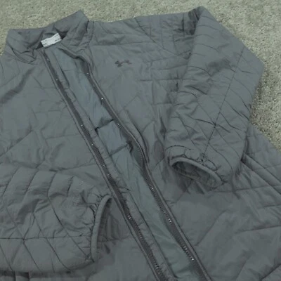 Chaqueta Under Armour Para Hombres Mediana Cremallera Completa Puffer Prendas Exteriores Cremallera Rota Tormenta Foto 1 de 4