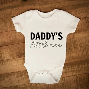 Daddy's Little Man Babyvest, Father's Day or Birthday Gift,Cute Gift New Baby - Picture 1 of 1