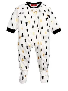 FAMILY PAJAMAS Infant Tree Print Footed Pajamas sz 24 Months Christmas - Picture 1 of 2