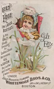 Gilt Edge Whittemore Bros & Company Advertising Trade Card A11B - Picture 1 of 1