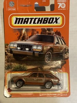 2023 Matchbox 1980 AMC Eagle #11 Car brown wood panel station wagon Toy NEW  - Image 1 of 3