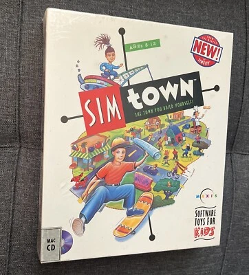Sim Town 1995 Maxis Kids PC Game for Macintosh - Image 1 of 4