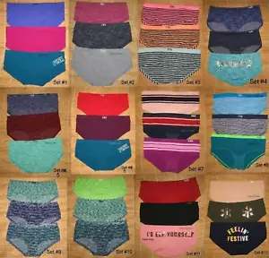 3 Victoria's Secret rosa nahtloses Yoga-Höschen niedriger Anstieg Hipster klein Ihrer Wahl - Bild 1 von 16
