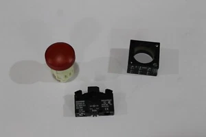 Siemens 3SB3 204-6BA20, Pilot Light with Conc. Rings, Red - Picture 1 of 8