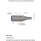 16053 - Exhaust manifold LeoVince Catalysed HONDA SH 350i (21-23)