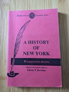 Washington Irving HISTORY OF NEW YORK Masterworks Of Literature Series 1964 PB - Picture 1 of 3