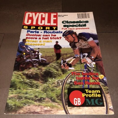 CYCLE SPORT Cycling Vintage Bike Magazine - April 1994 - Image 1 of 4